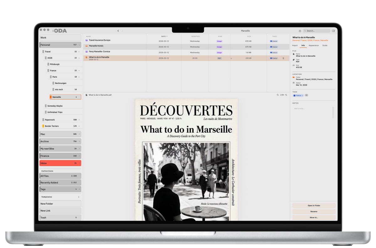 Oda Revives Mac Document Management with Minimalist Design
